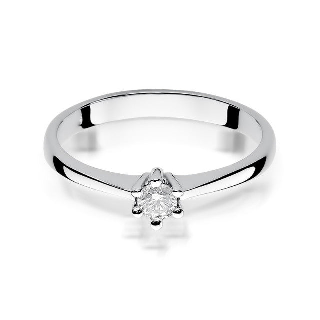 Inel Aur 14K cu Diamant Natural 0.15 ct, imaginea 5 din 11