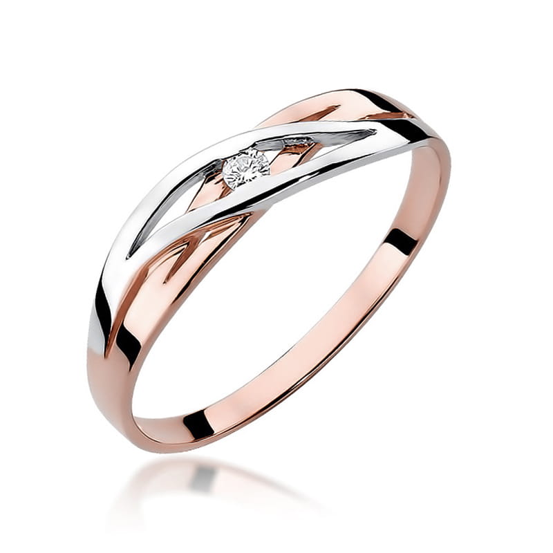 Inel Aur 14K cu Diamant Natural 0.05 ct, imaginea 8 din 11