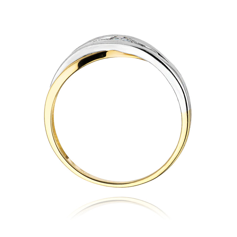 Inel Aur 14K cu Diamant Natural 0.10 ct, imaginea 3 din 11