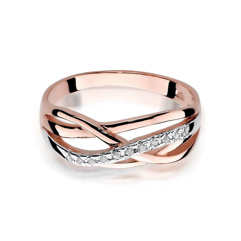 Inel Aur 14K cu Diamante Naturale 0.10 ct, imaginea 9 din 11