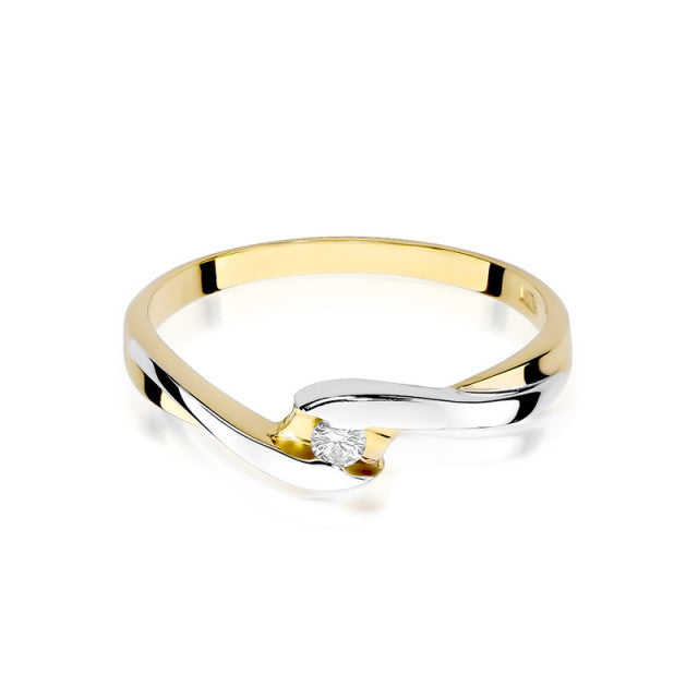 Inel Aur 14K cu Diamant Natural 0.05 ct, imaginea 2 din 11