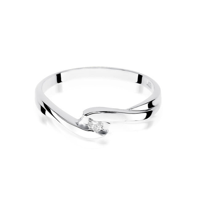 Inel Aur 14K cu Diamant Natural 0.05 ct, imaginea 5 din 11