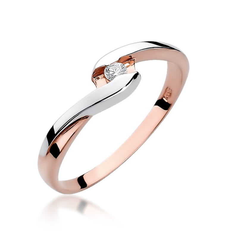 Inel Aur 14K cu Diamant Natural 0.05 ct, imaginea 8 din 11