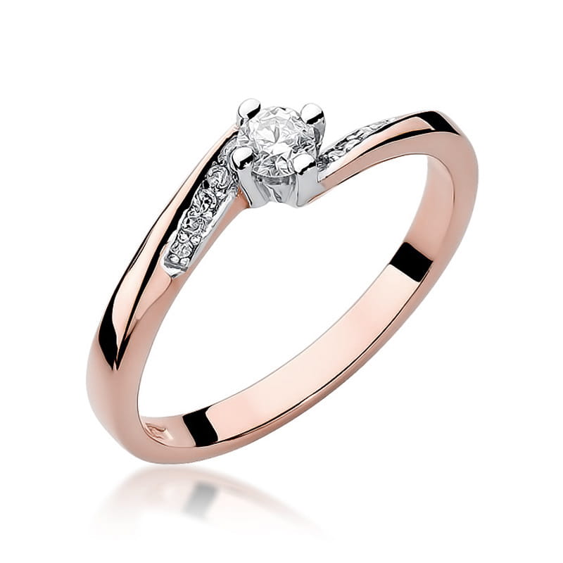 Inel Aur 14K cu Diamante Naturale 0.19 ct, imaginea 11 din 11