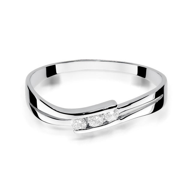Inel Aur 14K cu Diamante Naturale 0.12 ct, imaginea 5 din 11