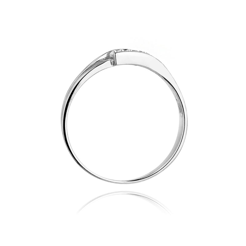 Inel Aur 14K cu Diamante Naturale 0.12 ct, imaginea 6 din 11