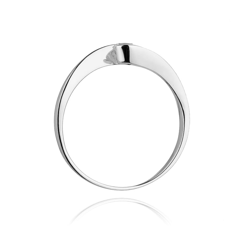 Inel Aur 14K cu Diamant Natural 0.13 ct, imaginea 6 din 10
