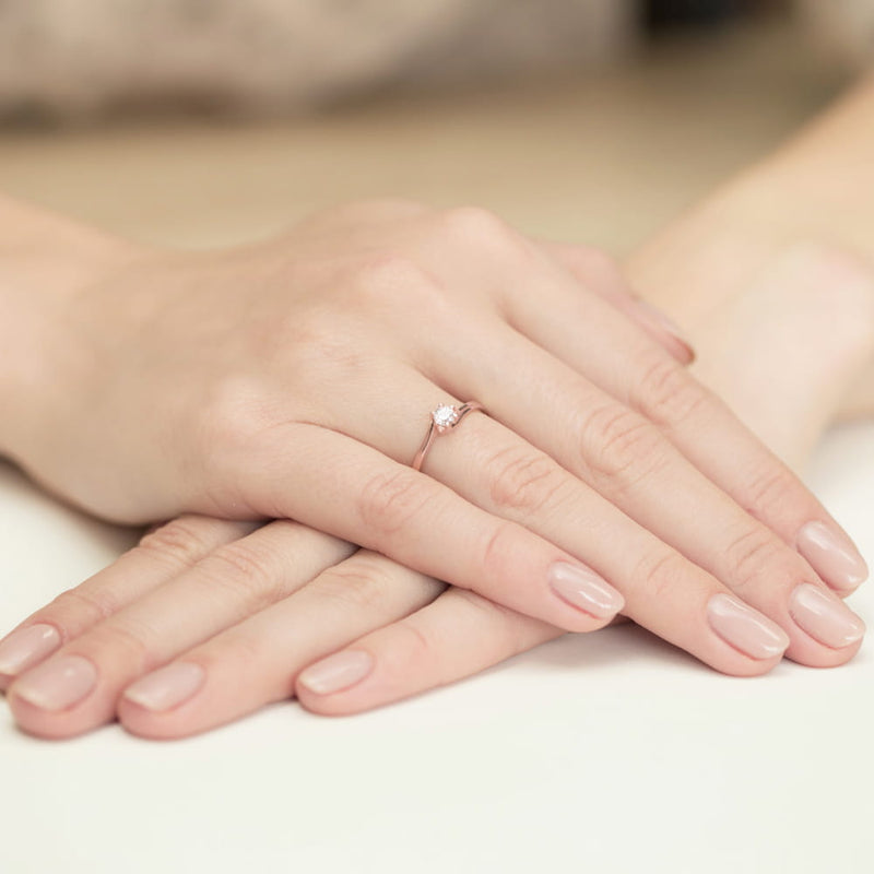 Inel Aur 14K cu Diamant Natural 0.10 ct, imaginea 11 din 11