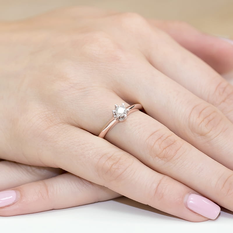 Inel Aur 14K cu Diamant Natural 0.30 ct, imaginea 11 din 11
