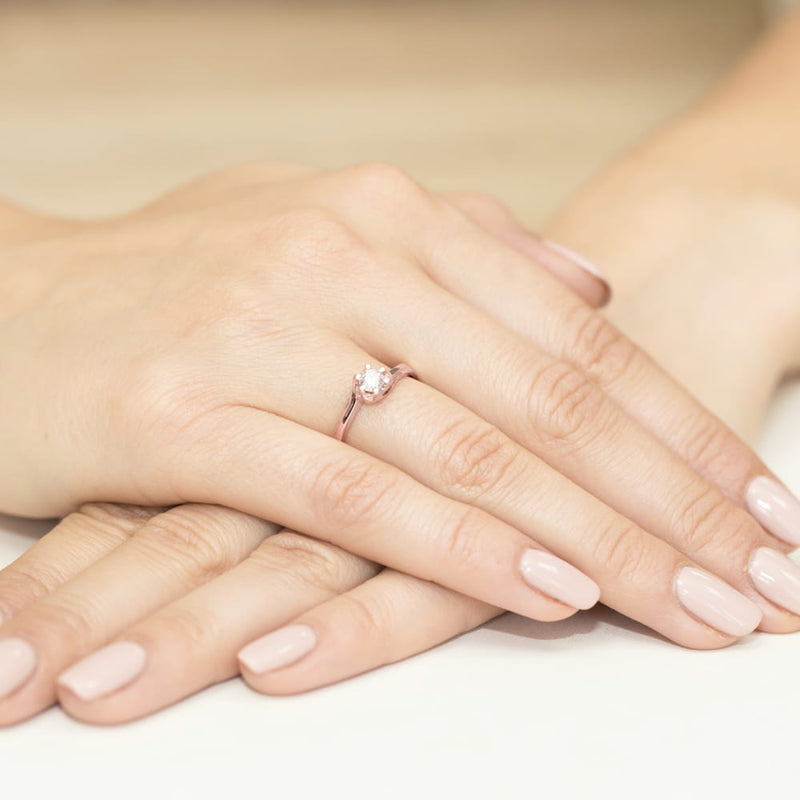 Inel Aur 14K cu Diamant Natural 0.30 ct, imaginea 11 din 11