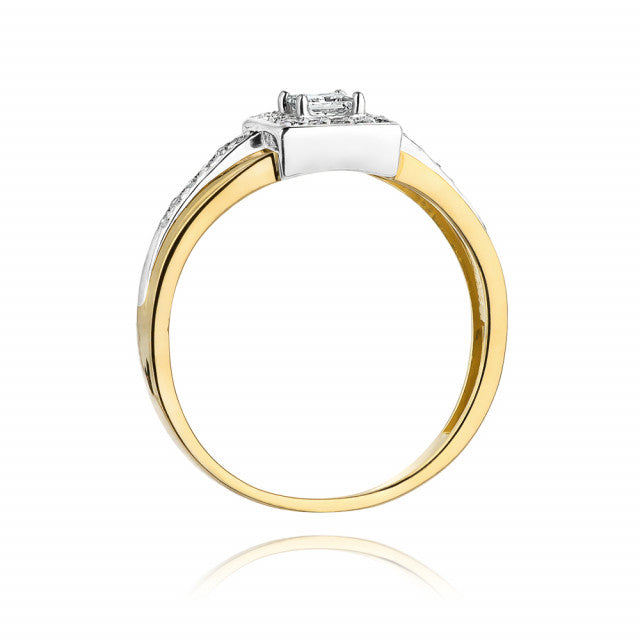 Inel Aur 14K cu Diamante Naturale 0.29 ct, imaginea 3 din 11