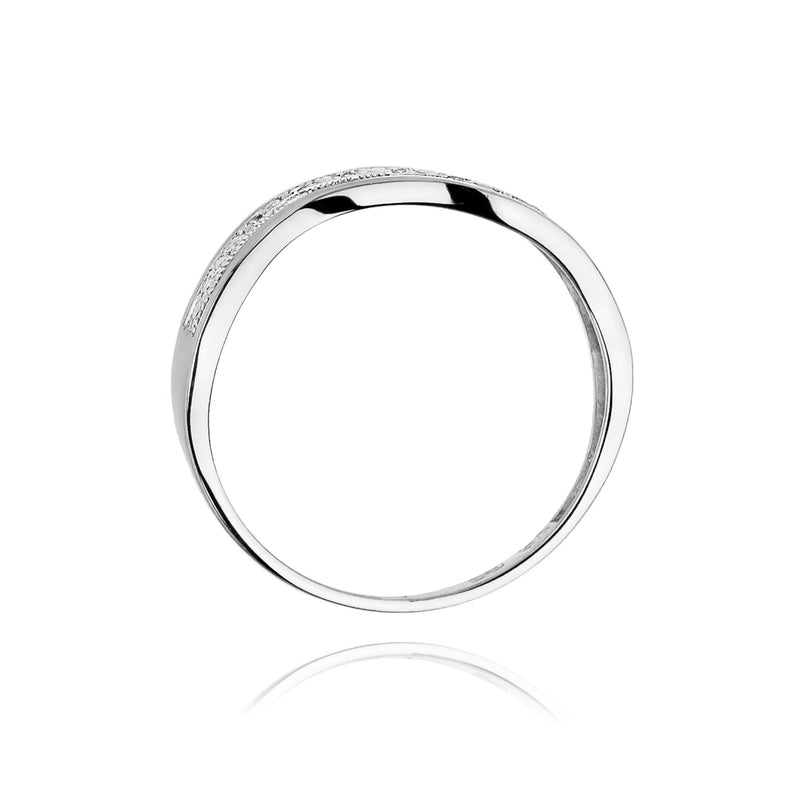 Inel Aur 14K cu Diamante Naturale 0.06 ct, imaginea 6 din 11