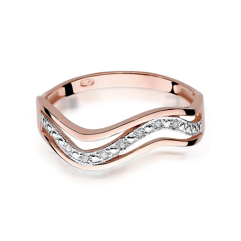 Inel Aur 14K cu Diamante Naturale 0.06 ct, imaginea 9 din 11