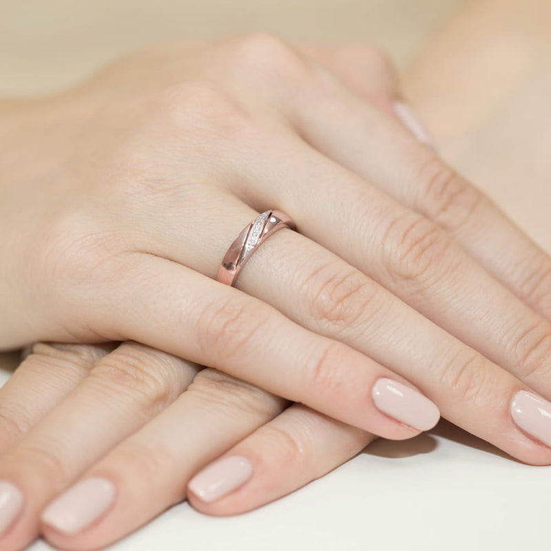 Inel Aur 14K cu Diamante Naturale 0.02 ct, imaginea 11 din 11
