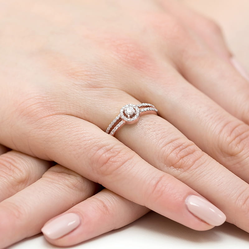 Inel Aur 14K cu Diamante Naturale 0.31 ct, imaginea 11 din 11
