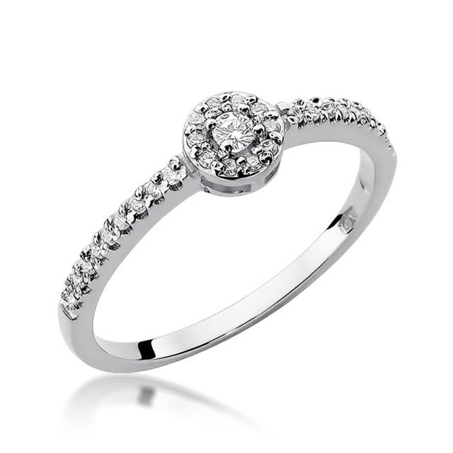 Inel Aur 14K cu Diamante Naturale 0.19 ct, imaginea 5 din 11