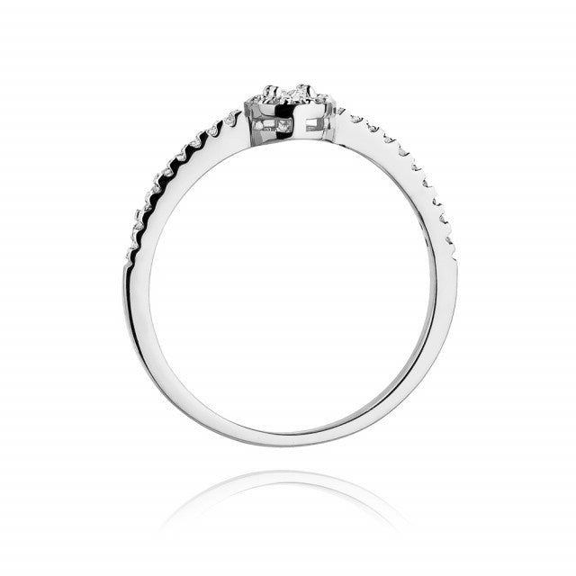 Inel Aur 14K cu Diamante Naturale 0.19 ct, imaginea 6 din 11