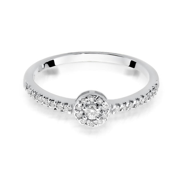 Inel Aur 14K cu Diamante Naturale 0.19 ct, imaginea 7 din 11