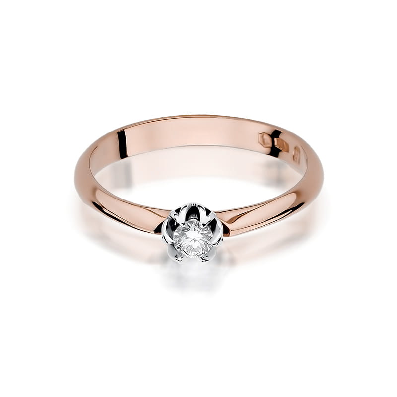 Inel Aur 14K cu Diamant Natural 0.10 ct, imaginea 11 din 13