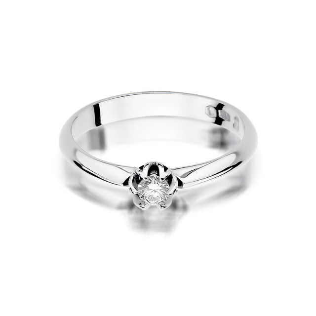 Inel Aur 14K cu Diamant Natural 0.10 ct, imaginea 7 din 13