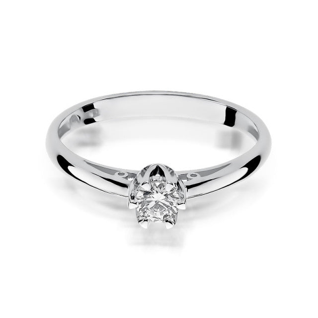 Inel Aur 14K cu Diamant Natural 0.15 ct, imaginea 5 din 11