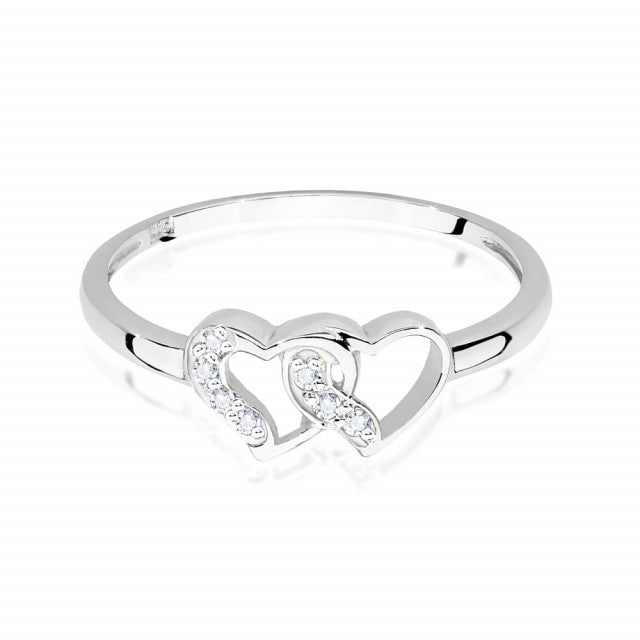 Inel Aur 14K cu Diamante Naturale 0.06 ct, imaginea 5 din 11