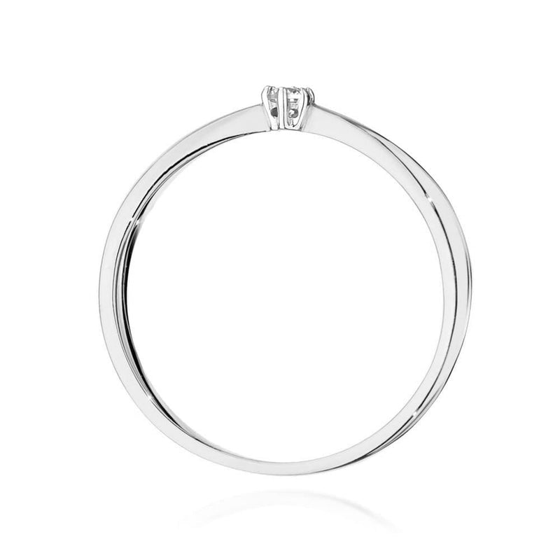 Inel Aur 14K cu Diamant Natural 0.04 ct, imaginea 8 din 9