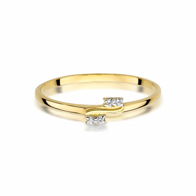 Inel Aur 14K cu Diamante Naturale 0.03 ct, imaginea 2 din 10
