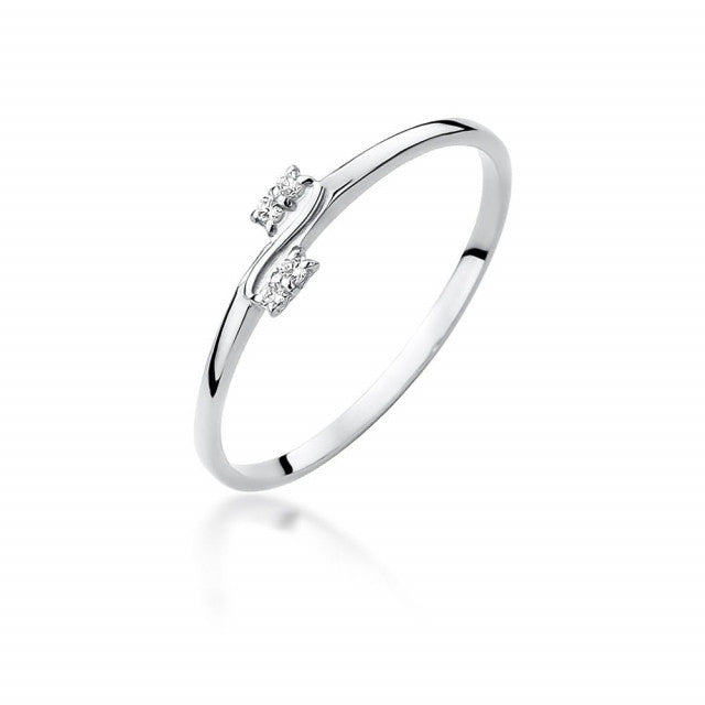 Inel Aur 14K cu Diamante Naturale 0.03 ct, imaginea 4 din 10