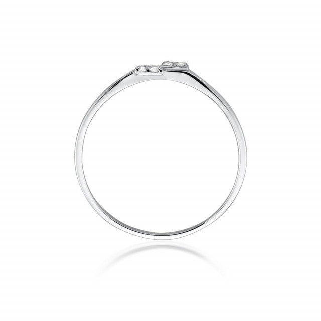 Inel Aur 14K cu Diamante Naturale 0.03 ct, imaginea 6 din 10