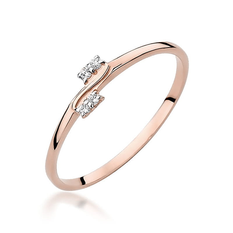 Inel Aur 14K cu Diamante Naturale 0.03 ct, imaginea 7 din 10