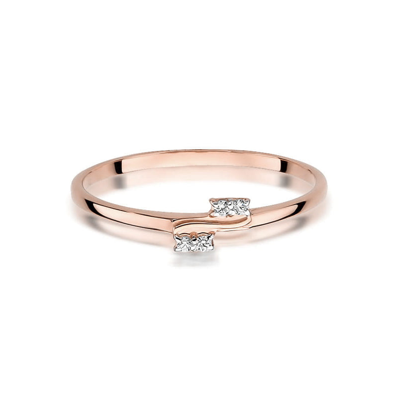 Inel Aur 14K cu Diamante Naturale 0.03 ct, imaginea 8 din 10