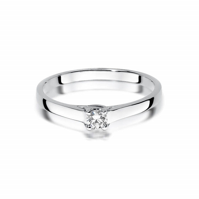 Inel Aur 14K cu Diamant Natural 0.12 ct, imaginea 5 din 10