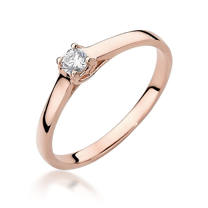 Inel Aur 14K cu Diamant Natural 0.12 ct, imaginea 7 din 10