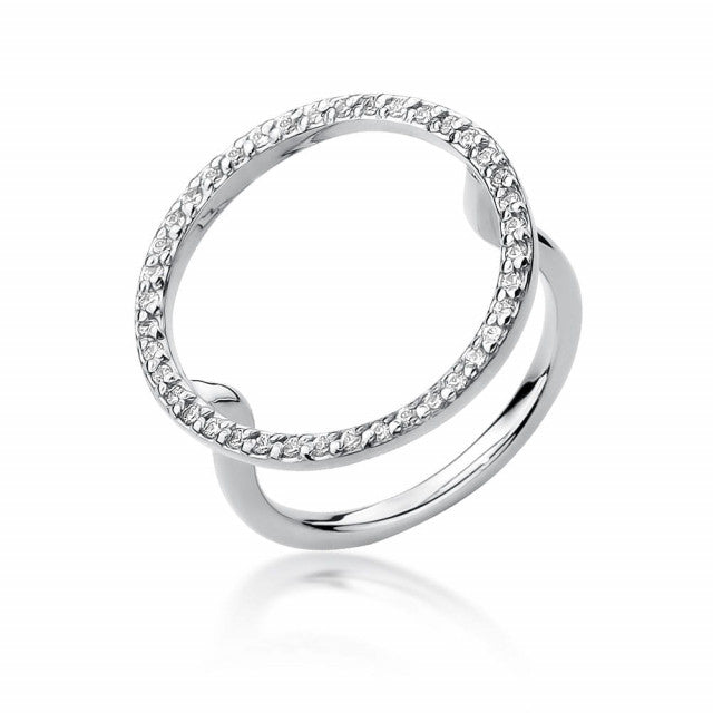 Inel Aur 14K cu Diamante Naturale 0.20 ct, imaginea 4 din 8