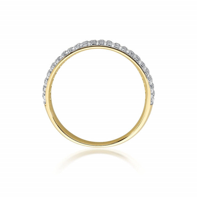 Inel Aur 14K cu Diamante Naturale 0.23 ct, imaginea 3 din 9