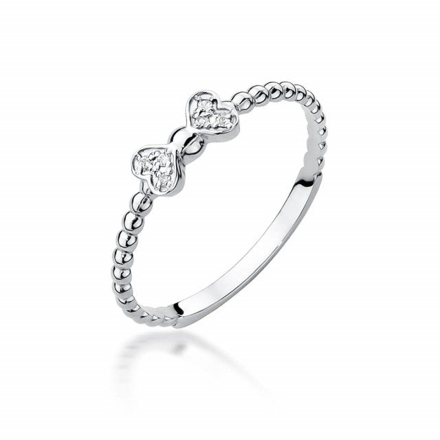 Inel Aur 14K cu Diamante Naturale 0.03 ct, imaginea 4 din 9