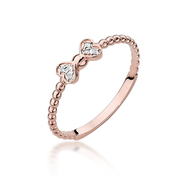 Inel Aur 14K cu Diamante Naturale 0.03 ct, imaginea 7 din 9