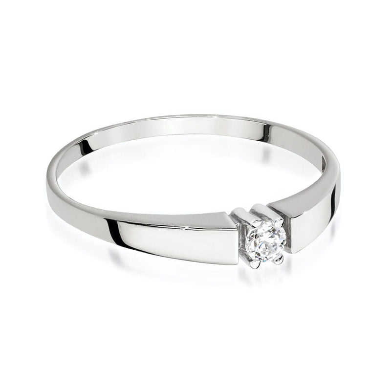 Inel Aur 14K cu Diamant Natural 0.08 ct, imaginea 5 din 9