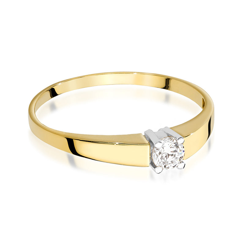 Inel Aur 14K cu Diamant Natural 0.20 ct, imaginea 2 din 9