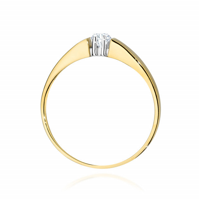 Inel Aur 14K cu Diamant Natural 0.20 ct, imaginea 3 din 9
