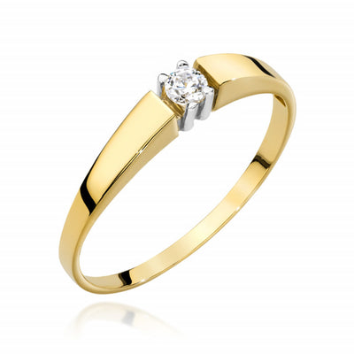 Inel Aur 14K cu Diamant Natural 0.25 ct