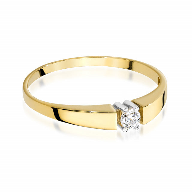 Inel Aur 14K cu Diamant Natural 0.25 ct, imaginea 2 din 9