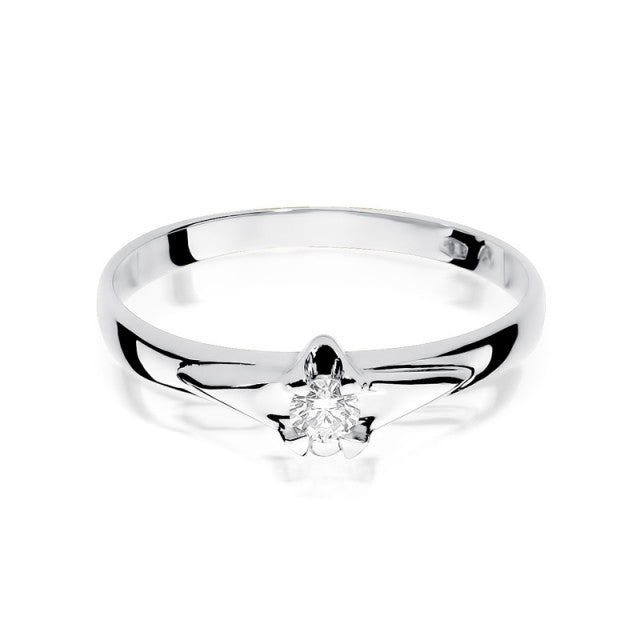 Inel Aur 14K cu Diamant Natural 0.04 ct, imaginea 5 din 11