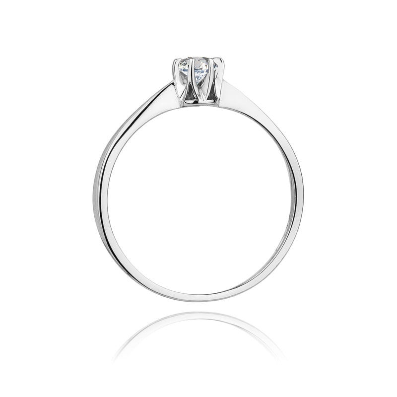 Inel Aur 14K cu Diamant Natural 0.04 ct, imaginea 5 din 10