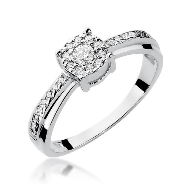 Inel Aur 14K cu Diamante Naturale 0.26 ct, imaginea 4 din 10