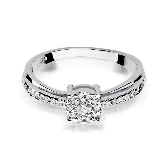 Inel Aur 14K cu Diamante Naturale 0.26 ct, imaginea 5 din 10