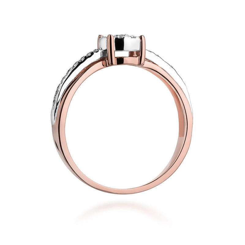 Inel Aur 14K cu Diamante Naturale 0.26 ct, imaginea 9 din 10
