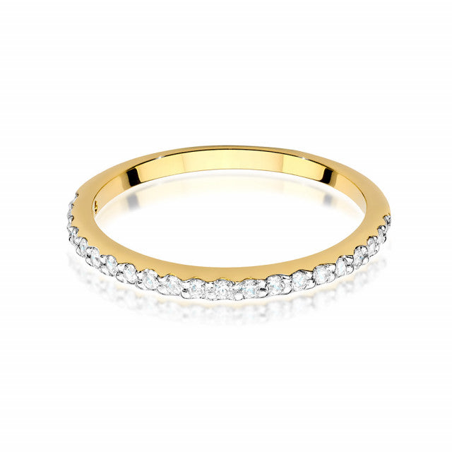 Inel Aur 14K cu Diamante Naturale 0.18 ct, imaginea 2 din 10