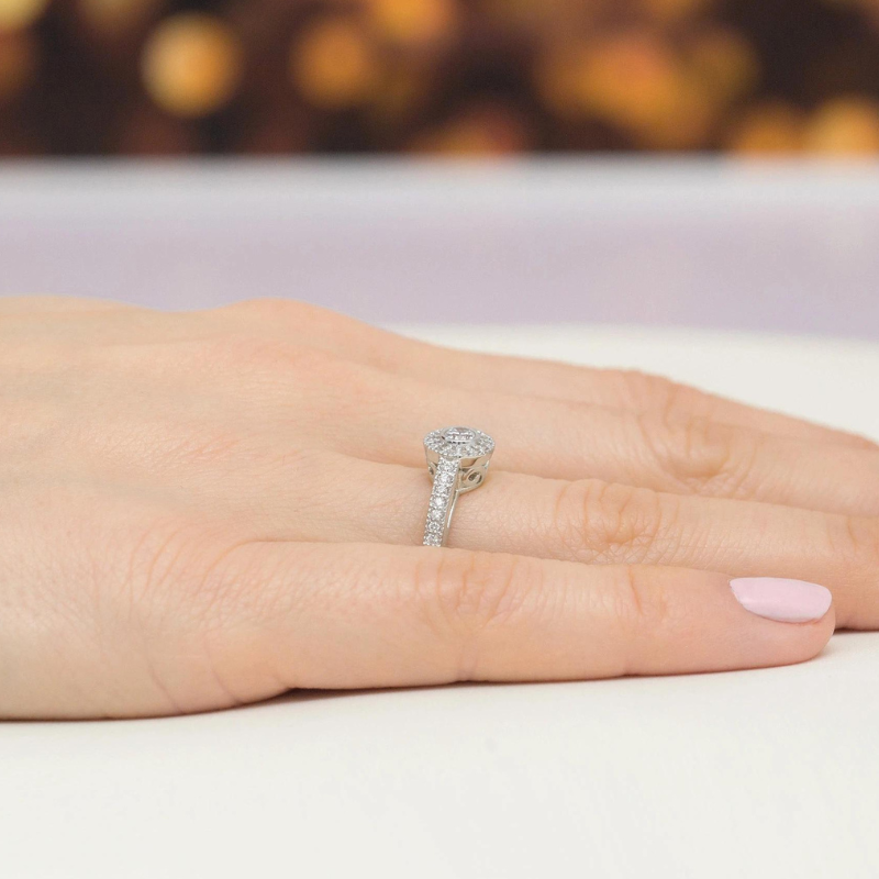 Inel Aur 14K cu Diamante Naturale 0.38 ct, imaginea 8 din 11
